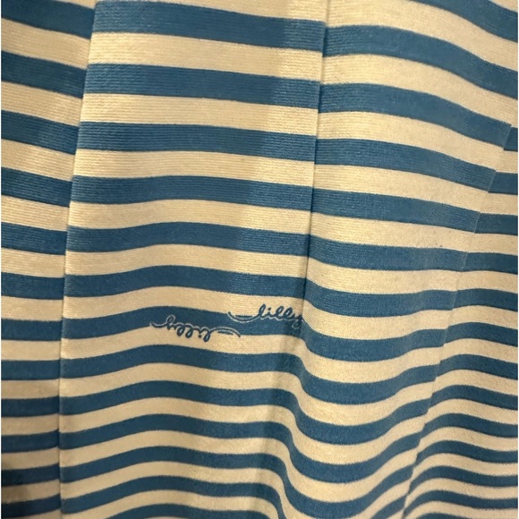 Lilly Pulitzer blue briella stretch stripe mini dress size M - Picture 7 of 11